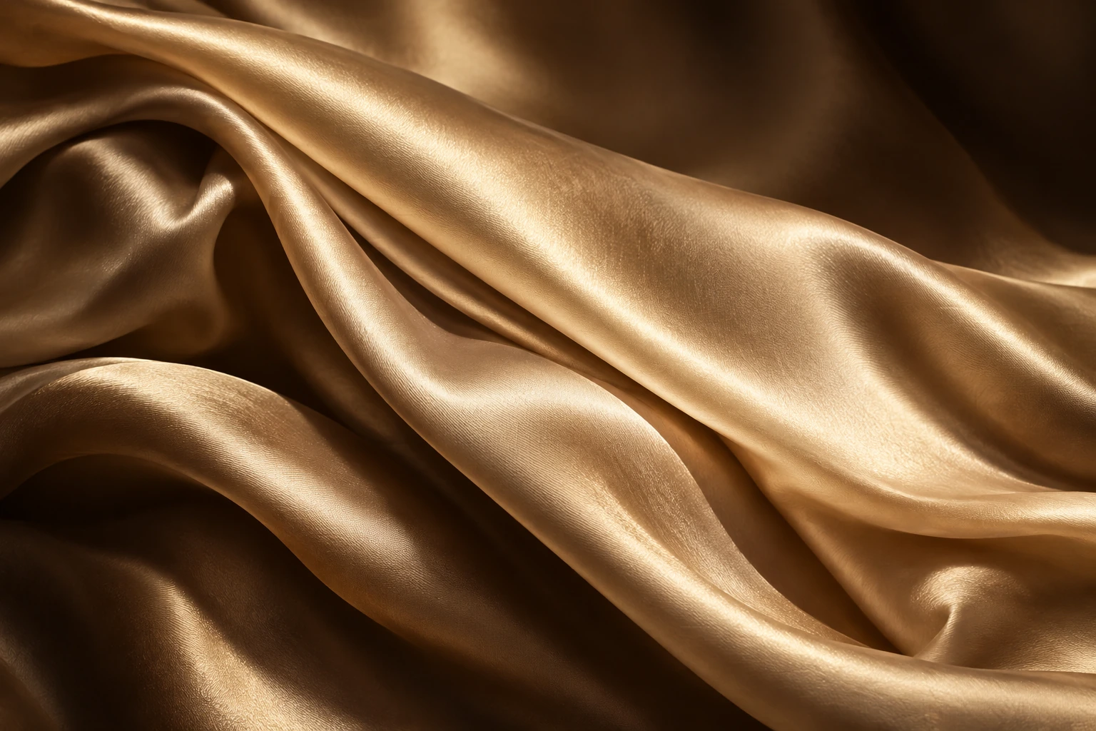 Editorial illustration of silk with luminous folds