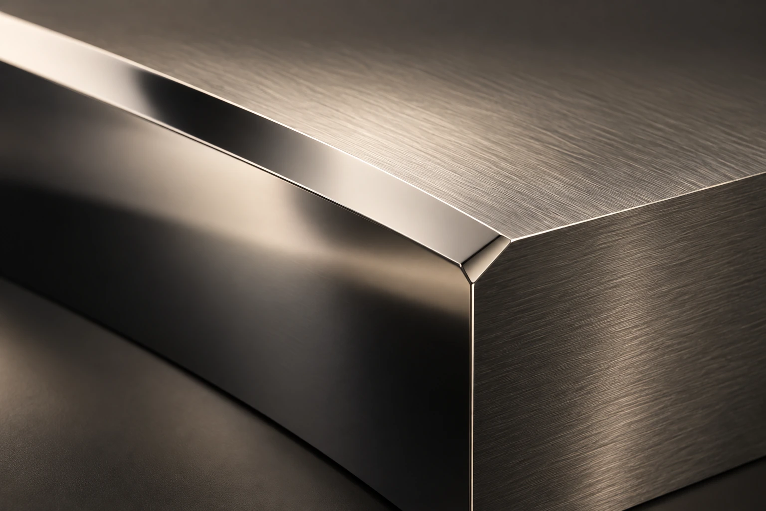 Editorial illustration contrasting brushed and polished steel surfaces